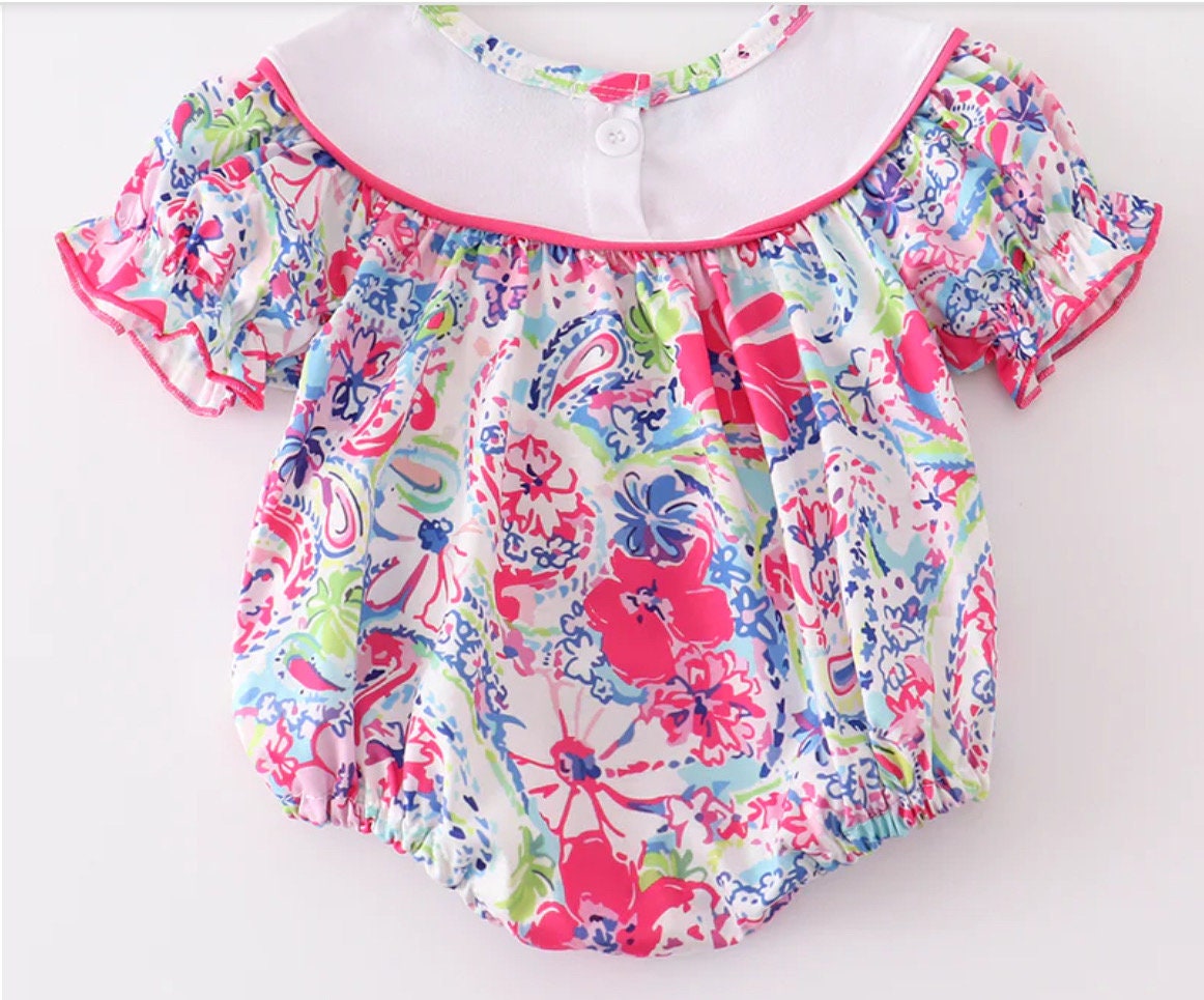 Boutique Mama's Girl Tropical Bubble Outfit